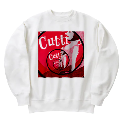 CUTTING EDGE RED Heavyweight Crew Neck Sweatshirt