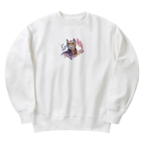 猫さん Heavyweight Crew Neck Sweatshirt