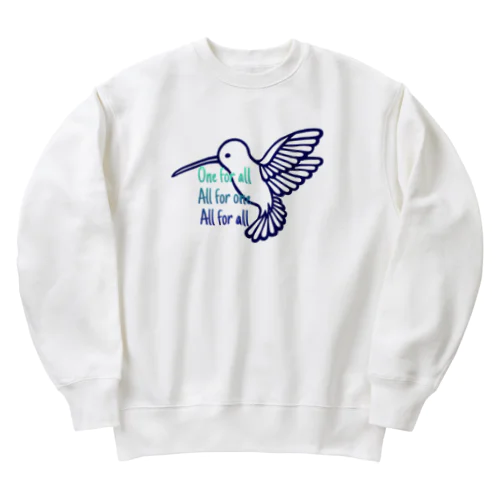 ハチドリさん① Heavyweight Crew Neck Sweatshirt