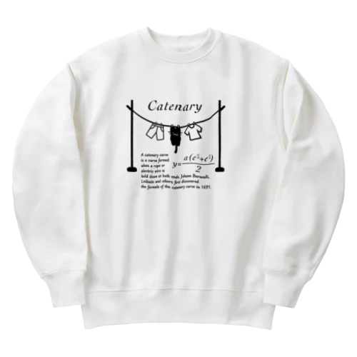 カテナリー曲線 Catenary Heavyweight Crew Neck Sweatshirt