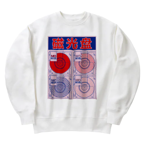 【MO】光磁気ディスク【光磁盘】 Heavyweight Crew Neck Sweatshirt