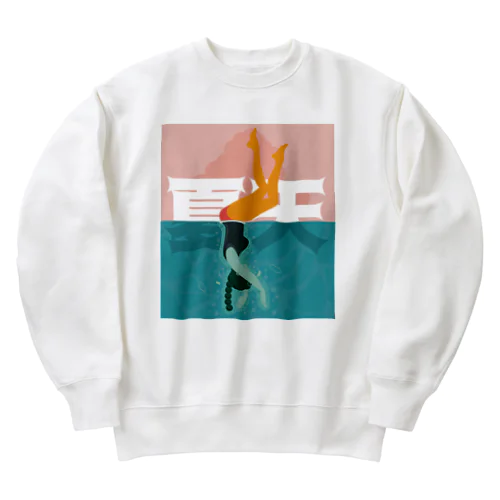 プールを楽しむ夏【夏天】 Heavyweight Crew Neck Sweatshirt