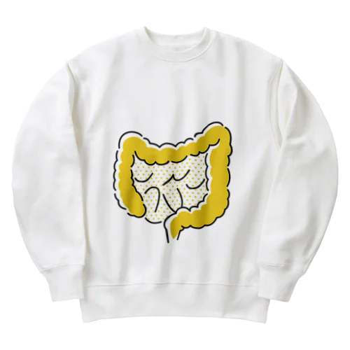 人体のなぞ。シンプルな大腸。 Heavyweight Crew Neck Sweatshirt