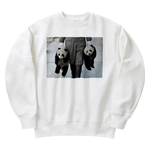 パンダ誘拐 Heavyweight Crew Neck Sweatshirt