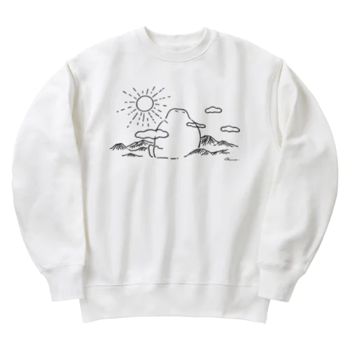 ひなたぼっこ　だいだらぼっち Heavyweight Crew Neck Sweatshirt