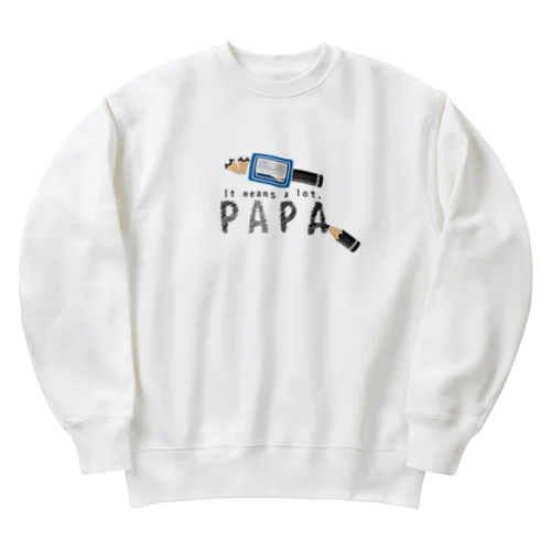 ちびた鉛筆 PAPA*C Heavyweight Crew Neck Sweatshirt