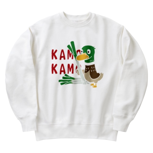鴨カモ カモかもB Heavyweight Crew Neck Sweatshirt