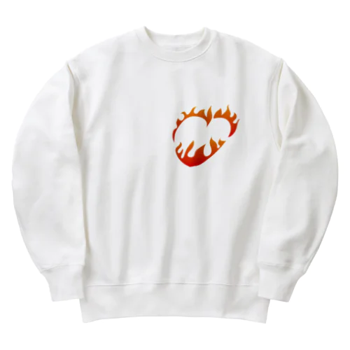 情熱ハート Heavyweight Crew Neck Sweatshirt