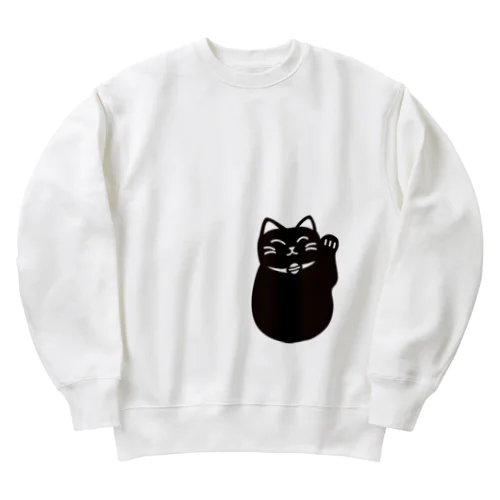 招き猫 Heavyweight Crew Neck Sweatshirt