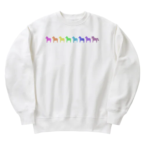 【ダーラナホース】レインボー Heavyweight Crew Neck Sweatshirt