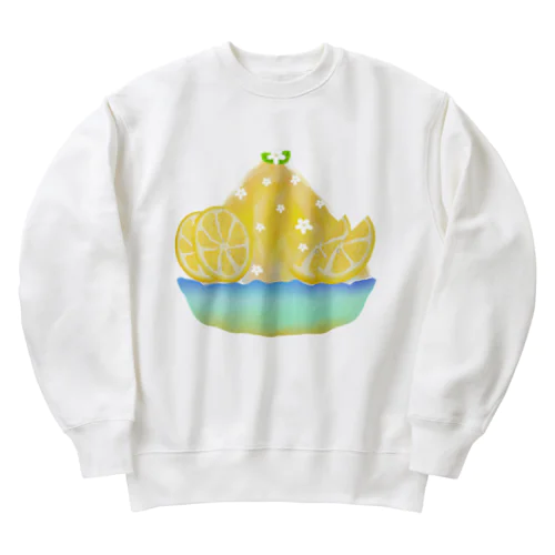 蜂蜜レモンかき氷 Heavyweight Crew Neck Sweatshirt