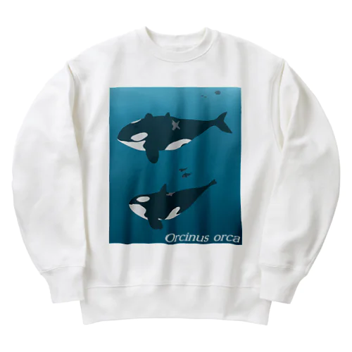 オルカ、母子のひととき Heavyweight Crew Neck Sweatshirt