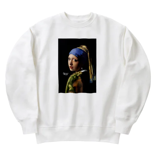 フェルメールとグリーンイグアナ Heavyweight Crew Neck Sweatshirt