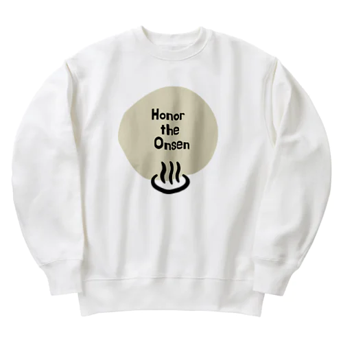 温泉を称えよ Heavyweight Crew Neck Sweatshirt