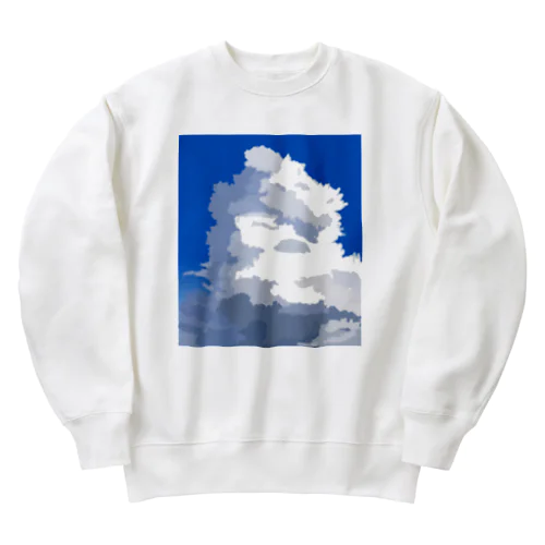 もくもく積乱雲 Heavyweight Crew Neck Sweatshirt