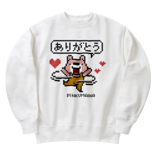 ぴんくまにあのありがとう Heavyweight Crew Neck Sweatshirt