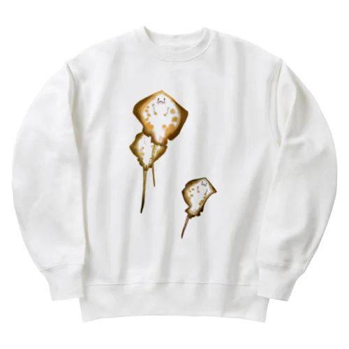 漂うアカエイ Heavyweight Crew Neck Sweatshirt