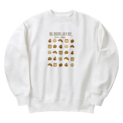 No Bread,No Life.(人物無し不透明版) Heavyweight Crew Neck Sweatshirt