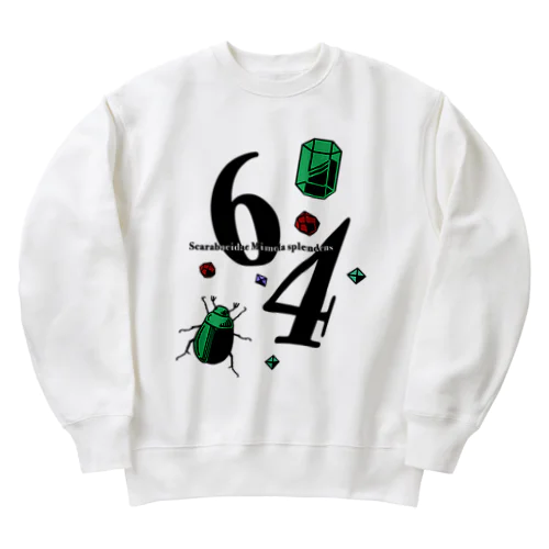 黄金虫 鉱物 Heavyweight Crew Neck Sweatshirt