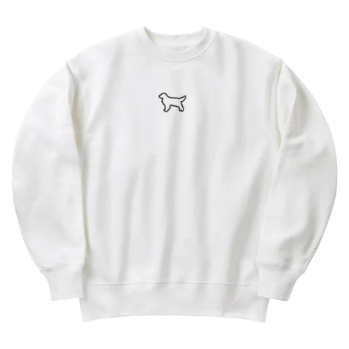 ゴールデンレトリバーのシンプルシルエット Heavyweight Crew Neck Sweatshirt