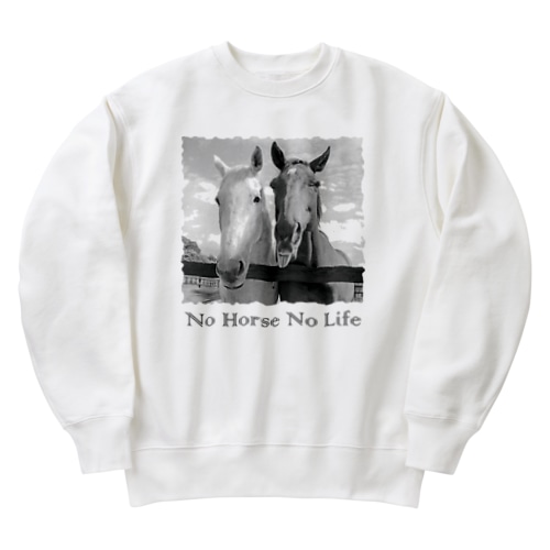 スピプー（モノクロ） Heavyweight Crew Neck Sweatshirt
