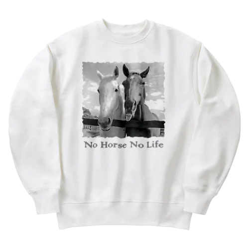 スピプー（モノクロ） Heavyweight Crew Neck Sweatshirt