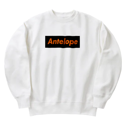 Antelope Black BOX ロゴ Heavyweight Crew Neck Sweatshirt