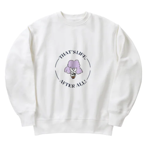 シールちゃん文字Design Heavyweight Crew Neck Sweatshirt