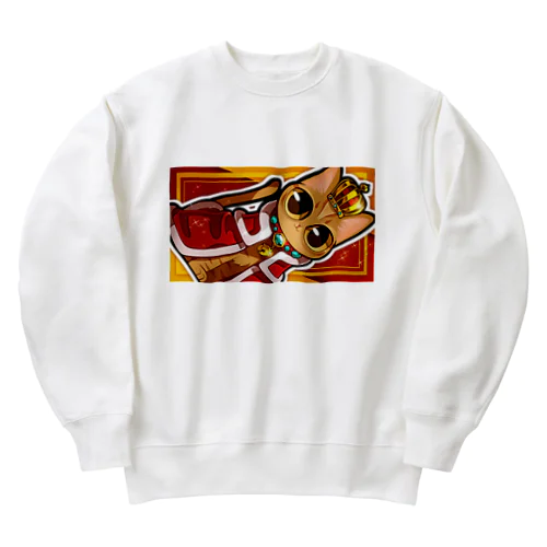 茶トラの王子さま Heavyweight Crew Neck Sweatshirt