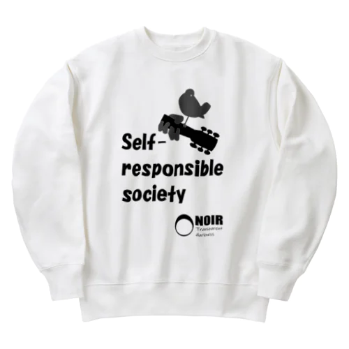 Self-responsible society（自己責任社会） Heavyweight Crew Neck Sweatshirt