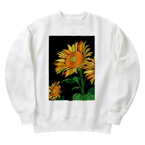 ひまわり2 Heavyweight Crew Neck Sweatshirt