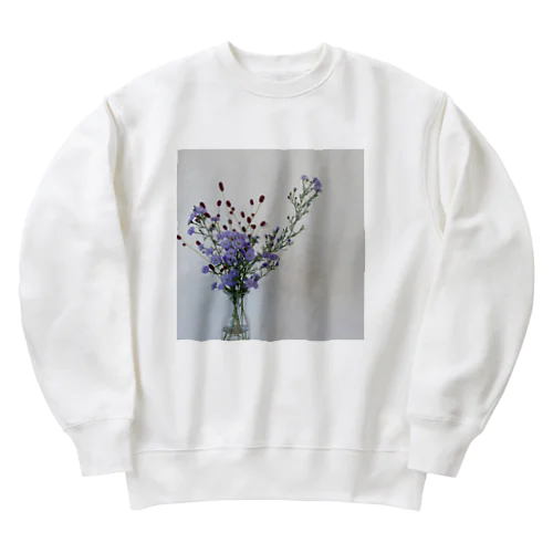 Flower ら・い・ふ Heavyweight Crew Neck Sweatshirt