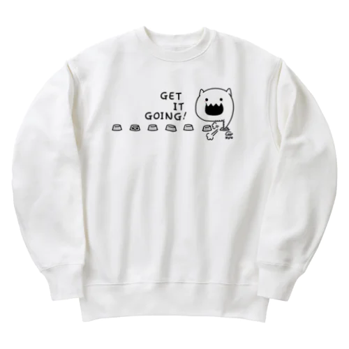 やるきボタンB Heavyweight Crew Neck Sweatshirt