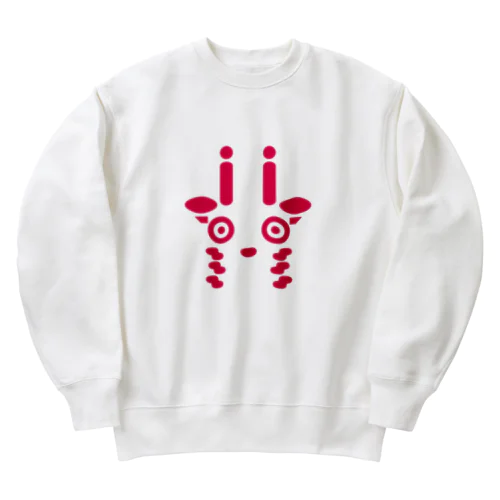 どうぶつ　キリン Heavyweight Crew Neck Sweatshirt