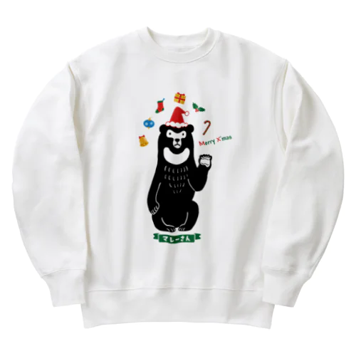 マレーグマのマレーさん_クリスマスver Heavyweight Crew Neck Sweatshirt