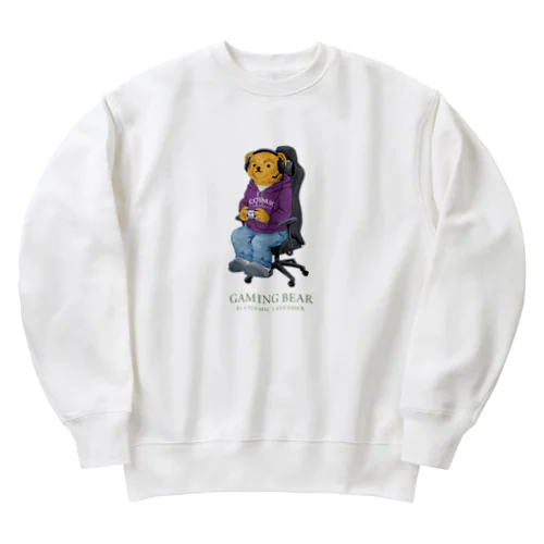 Gaming Bear　ゲーミングくまちゃん Heavyweight Crew Neck Sweatshirt