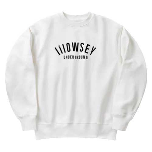 "lilOWSEY" OG BLACK LOGO Heavyweight Crew Neck Sweatshirt