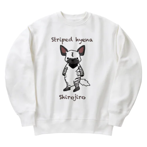 シマハイエナのシロジロー Heavyweight Crew Neck Sweatshirt