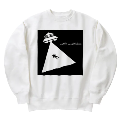 cattle mutilation☆ Heavyweight Crew Neck Sweatshirt