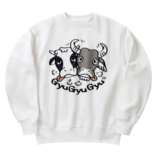 牛のギュウギュウB Heavyweight Crew Neck Sweatshirt