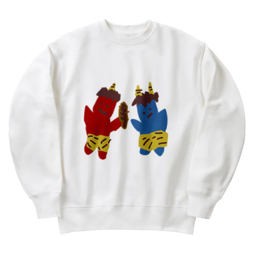 あかおにとあおおに Heavyweight Crew Neck Sweatshirt