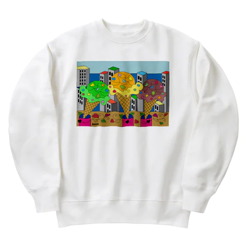 踊るアイスクリームA Heavyweight Crew Neck Sweatshirt