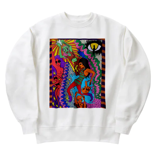 注意して進む Heavyweight Crew Neck Sweatshirt