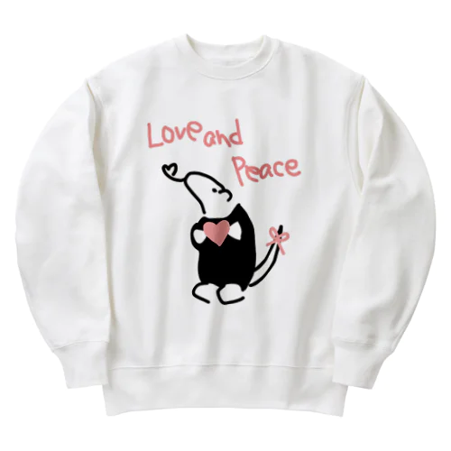 Love and Peace Heavyweight Crew Neck Sweatshirt