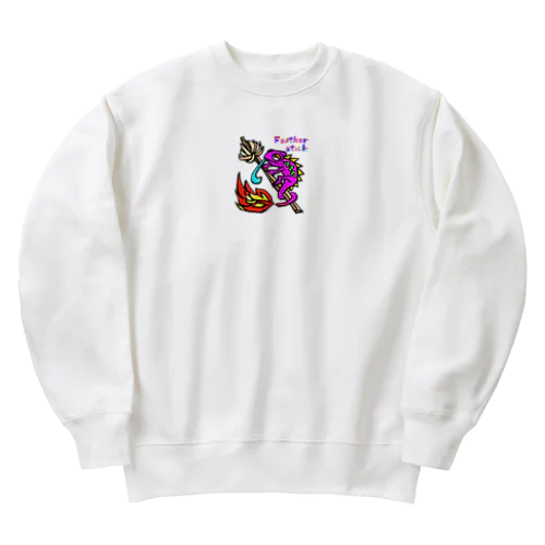 フェザースティック【Feather stick】 Heavyweight Crew Neck Sweatshirt