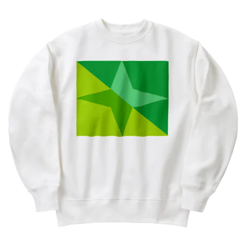 手裏剣（緑）ｋ Heavyweight Crew Neck Sweatshirt