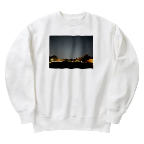 星空の下でひと息 Heavyweight Crew Neck Sweatshirt