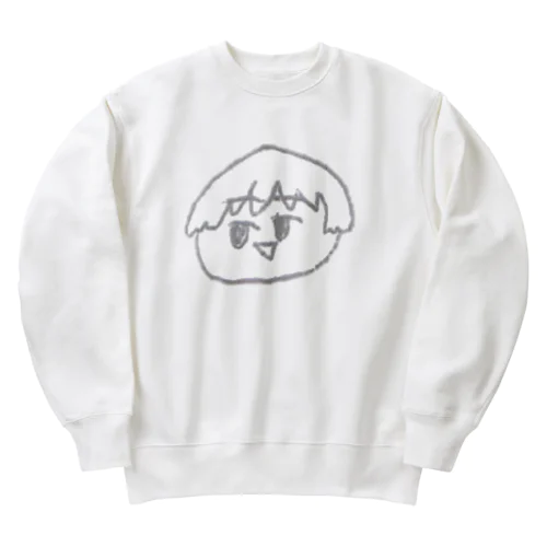 4コマ「美容院」タイトルキャラクター Heavyweight Crew Neck Sweatshirt