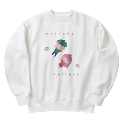 ウィークエンドホリディ Heavyweight Crew Neck Sweatshirt