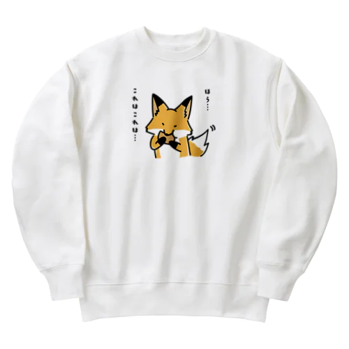 かぶりつく、キツネ Heavyweight Crew Neck Sweatshirt